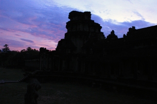 4 a.m. photo shoot. Entrance to Angkor Wat.