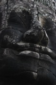 Zen. A close-up of one of Angkor Thom's temple faces.